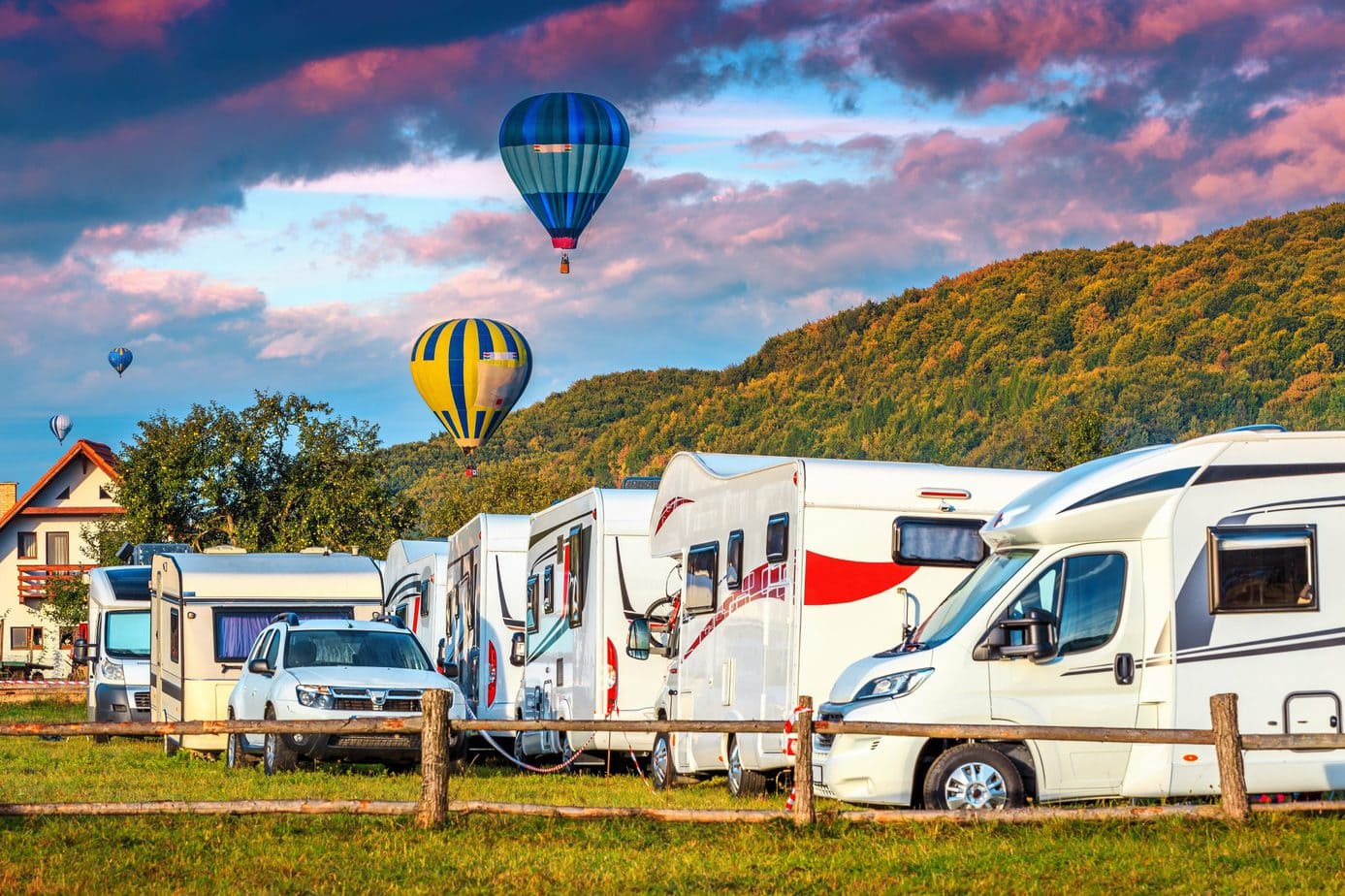 Caravanning and ballooning – the perfect combination for campers