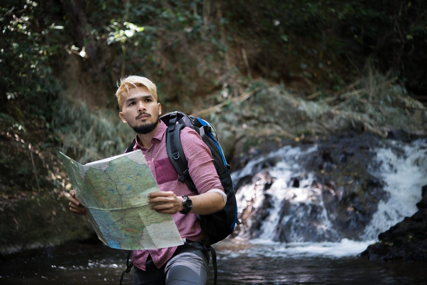 Orientation in the field is essential. Check how to use a map and compass properly!
