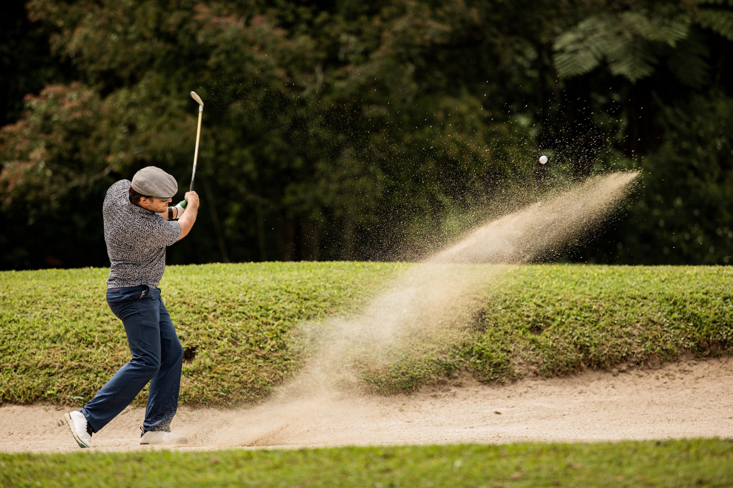 Learning to play golf: how to improve your game from a bunker?