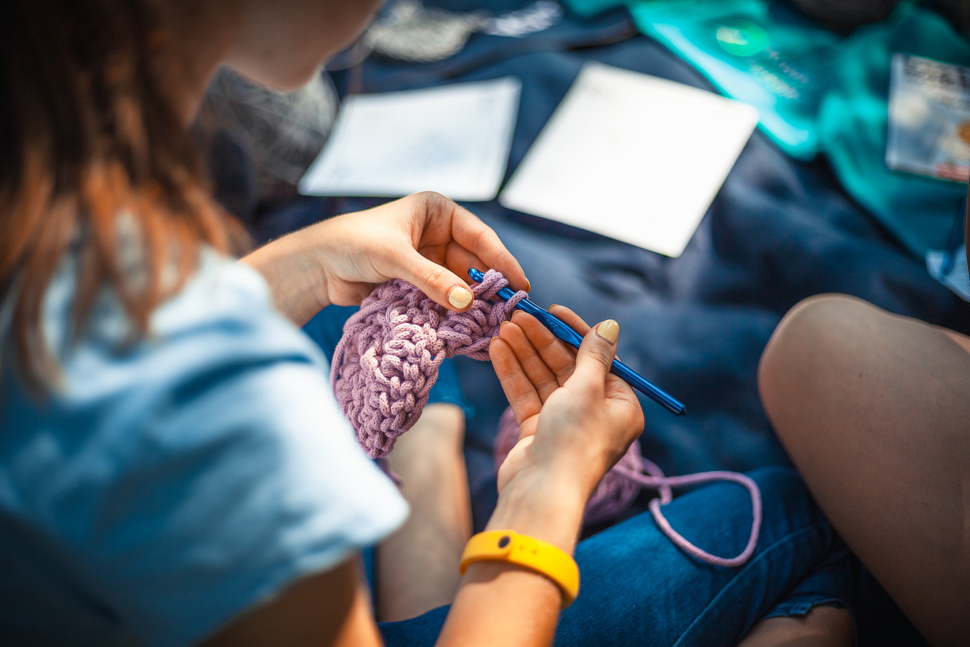 Hand knitting or how to start knitting